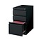 Quill Brand® 3-Drawer Vertical File Cabinet, Locking, Letter, Black, 19.88D (24874D)