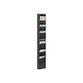 Safco Magazine Holder, 65.5 x 10, Black Steel (4322 BL)