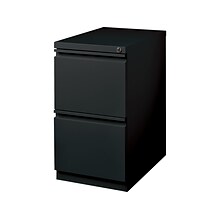 Quill Brand® 2-Drawer Vertical File Cabinet, Locking, Letter, Black, 19.88D (24876D)