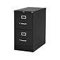 Quill Brand® 2-Drawer Vertical File Cabinet, Locking, Letter, Black, 26.5"D (28882D)