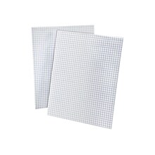 Ampad Notepad, 8.5 x 11, Quad Ruled, White, 50 Sheets/Pad (TOP22-030C)