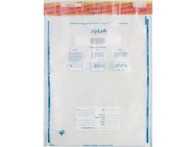 TripLok Series E Deposit Bags, Clear 50/Pack (585048)