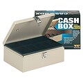MMF Industries STEELMASTER Cash Box, 7 Compartments, Beige (221612003)