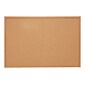 Quill Brand® Standard Durable Cork Bulletin Board, Oak Frame, 5'W x 3'H (28318-CC)