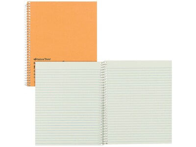 National Brand 1-Subject Notebooks, 7 x 8, Narrow Ruled, 80 Sheets, Brown (33004)