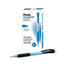 Pentel Champ Mechanical Pencil, 0.7mm, #2 Medium Lead, Dozen (AL17C)