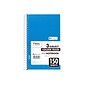 Mead 3-Subject Notebooks, 6" x 9.5", College Ruled, 150 Sheets, Assorted Colors, 12/Carton (06900CT)