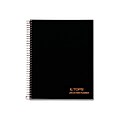 TOPS Jen Action Planner Subject Notebook, 6.73 x 8.5, Project Ruled, 100 Sheets, Black (TOP 63828)