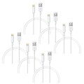 Delton Lightning USB Cable for All iPhones, White (CE14550A)