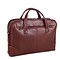 Mcklein Leather Dual Compartment Laptop Briefcase, Harpswell, Top Grain Cowhide Leather, Brown (8856