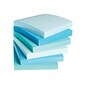 Staples® Pop-up Notes, 3" x 3", Ocean Views Collection, 100 Sheet/Pad, 12 Pads/Pack (S-33WCP12)