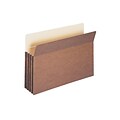 Smead File Pockets, Straight Cut Tab, 3.5 Expansion, Legal Size, Redrope, 25/Box (74224)