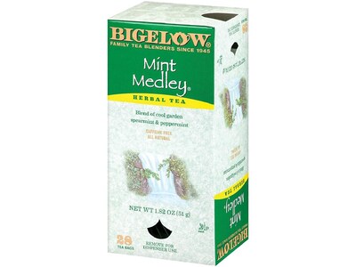 Bigelow Mint Medley Tea Bags, 28/Box (RCB003931)