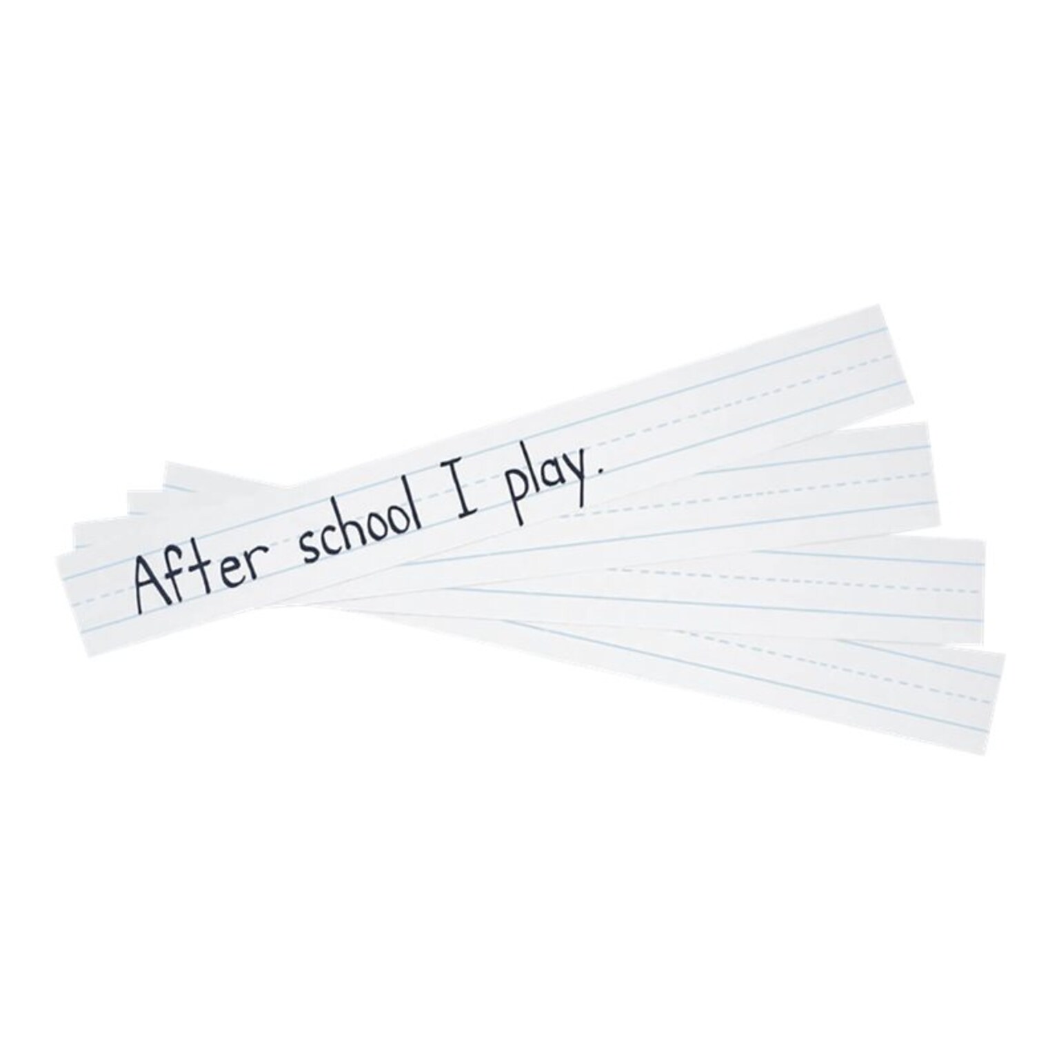 Pacon Sentence & Learning Strips, Elementary Students, White (5166)
