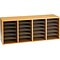 Safco 24-Compartment Literature Organizers, 39.25 x 16.25, Medium Oak (9423MO)