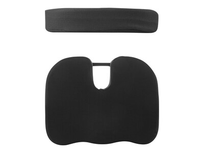 Wagan RelaxFusion Coccyx Polyester Seat Cushion, Black (9113)