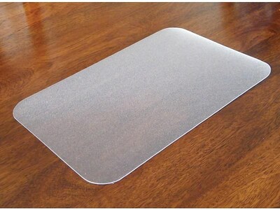 Desktex Plastic Desk Pad, 22" x 17", Clear (FPDE1722RA)