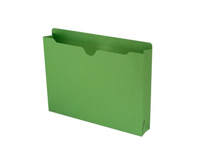 Smead File Jackets, 2 Expansion, Letter Size, Green, 50/Box (75563)