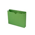 Smead File Jackets, 2 Expansion, Letter Size, Green, 50/Box (75563)