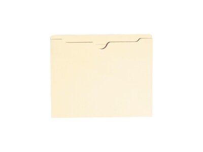 Smead File Jacket, Reinforced Straight-Cut Tab, Flat-No Expansion, Letter Size, Manila, 100/Box (755