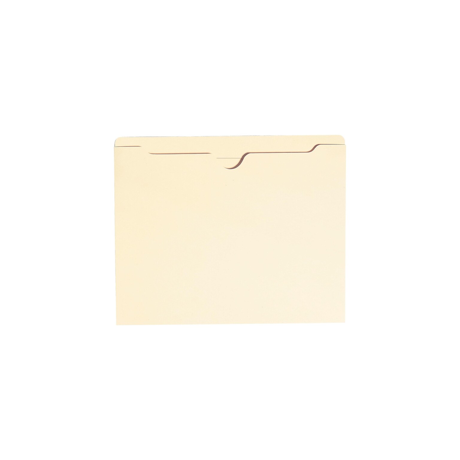 Smead File Jacket, Reinforced Straight-Cut Tab, Flat-No Expansion, Letter Size, Manila, 100/Box (75500)