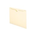 Smead File Jacket, Reinforced Straight-Cut Tab, Flat-No Expansion, Letter Size, Manila, 100/Box (755