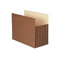 Smead TUFF Redrope File Pockets, 7 Expansion, Letter Size, Brown, 5/Box (73395)