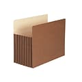 Smead TUFF Redrope File Pockets, 7 Expansion, Letter Size, Brown, 5/Box (73395)