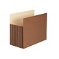 Smead TUFF Redrope File Pockets, 7" Expansion, Letter Size, Brown, 5/Box (73395)