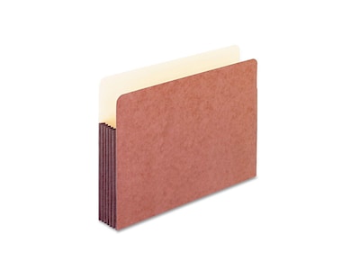 Pendaflex Watershed 30% Recycled File Pocket, 5 1/4 Expansion, Legal Size, Redrope, 10/Box (35364)