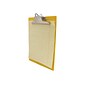 Saunders US-Works Plastic Clipboard, Letter Size, Yellow (21605)