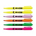 Avery Hi-Liter Stick Highlighters, Chisel, Assorted, 6/Pack (23565)