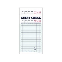 Alliance Green Guest Checks, Paperboard, 50/Carton (361601)