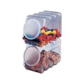 Pacon Interlocking 6.75H x 5.5W x 9.5D Plastic Storage Container, Clear, Each (0027660)