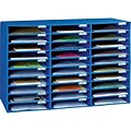 Pacon Classroom Keepers 21H x 31.63W Corrugated Mailbox, Blue, Each (001388)