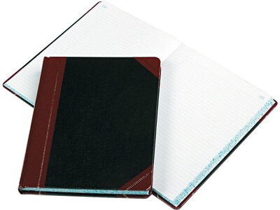 Boorum & Pease 21 Series Record Book, 8.13W x 10.38H, Black, 150 Sheets/Book (21-300-R)