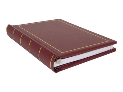 Wilson Jones Minute Record Book, 9.3W x 11.6H x 1.7D, Red (W0396-11)