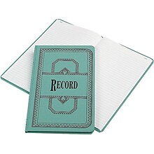 Boorum & Pease 66 Series Record Book, 7.63W x 12.13H x 0.75D, Blue, 75 Sheets/Book (66-150-R)