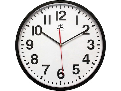 Infinity Instruments Pure Wall Clock, 13Dia. (15018BK-4017)