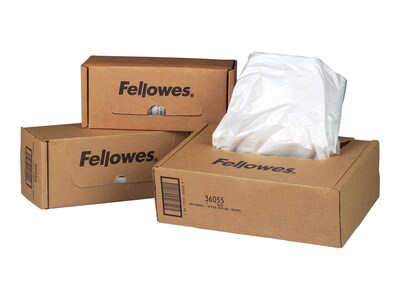 Fellowes Shredder Bags 7 Gal., 100/Box (36052)