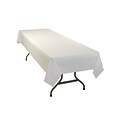 Table Mate Heavy Duty 108W x 54D Solid Table Cover White 6/Pack (549-WH)