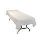 Table Mate Heavy Duty 108"W x 54"D Solid Table Cover White 6/Pack (549-WH)