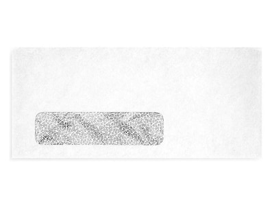 LUX Moistenable Glue Security Tinted #9 Business Envelope, 3.88 x 8.88, White, 500/Box (61549-500)