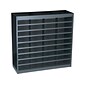 Safco E-Z Stor® 36-Compartment Literature Organizers, 37.5" x 36.5", Black (9221BLR)