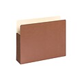 Smead Redrope File Pockets, 3.5 Expansion, Letter Size, Brown, 10/Box (73264)