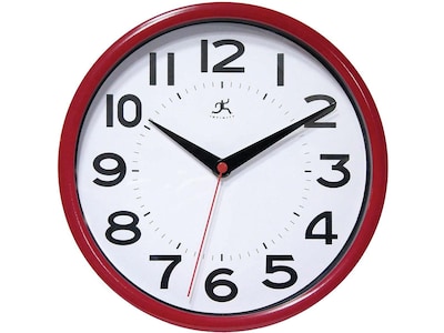 Infinity Instruments Metro Wall Clock, 9Dia. (14220ACBT-3364)