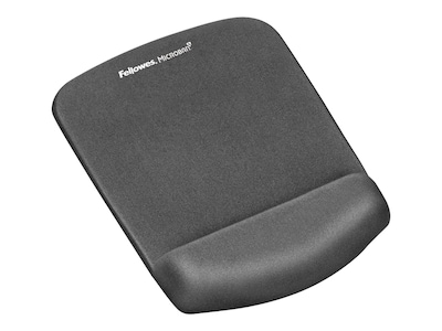 Fellowes PlushTouch Foam Mouse Pad/Wrist Rest Combo, Graphite (9252201)