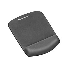 Fellowes PlushTouch Foam Mouse Pad/Wrist Rest Combo, Graphite (9252201)