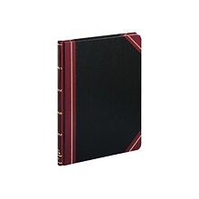 Boorum & Pease 21 Series Record Book, 8.13W x 10.38H, Black, 75 Sheets/Book (21-150-R)