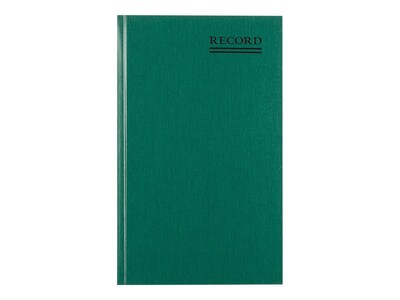 Rediform Emerald Series Record Book, 7.25W x 12.25H, Green, 150 Sheets/Book (56131)
